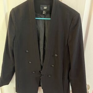 HM black blazer